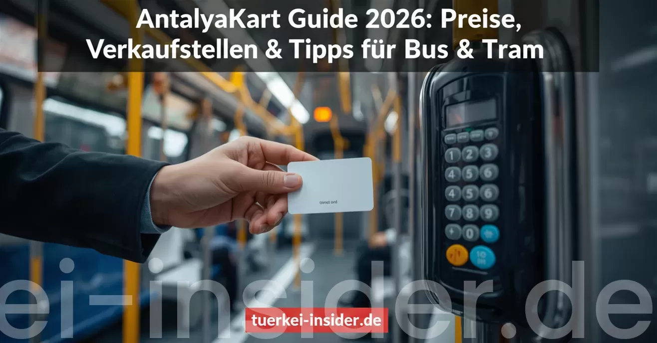 AntalyaKart für den öffentlichen Nahverkehr Bus und Trambahn in Antalya ticket kaufen und aufladen
