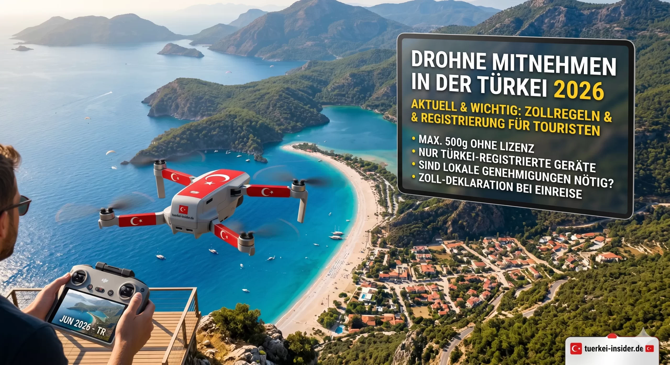 Drohne mitnehmen in der Türkei 2026