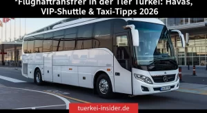 Flughafentransfer in der Türkei: Havas, VIP-Shuttle & Taxi-Tipps 2026