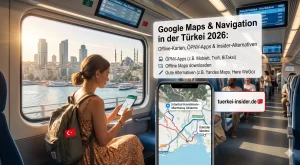 Google Maps in der Türkei 2026: Offline-Karten & Navigations-Apps