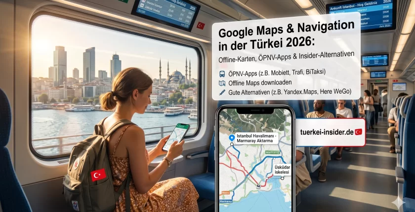 Google Maps in der Türkei 2026: Offline-Karten & Navigations-Apps