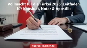 Vollmacht für die Türkei 2026: Leitfaden für Konsulat, Notar & Apostille
